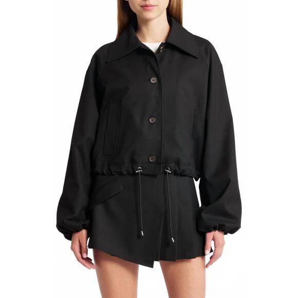 NEW RAILS north cropped length jacket in black twill - Picture 5 of 5